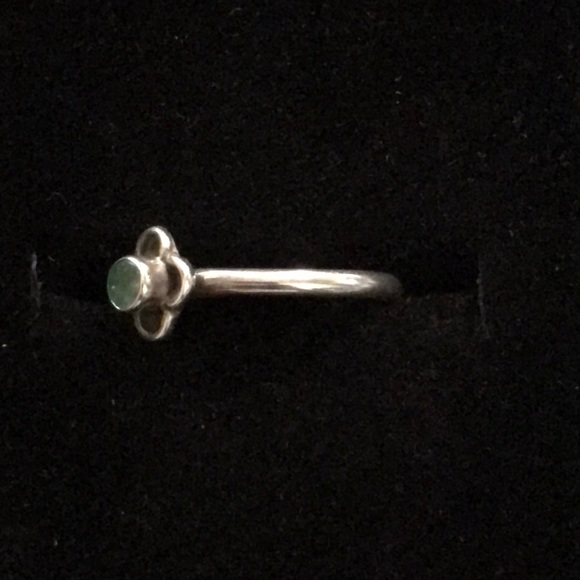 Silvershake 925 Sterling Silver Ring With Created Emerald - Size 6, May Birthstone, Green Gemstone